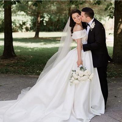Off the shoulder wedding dresses bridal gowns
