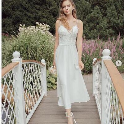 Simple lace wedding dresses bridal gowns