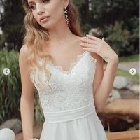 Simple Lace Wedding Dresses Bridal Gowns - Thumbnail 1