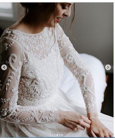 Elegnant Mermaid Lace Wedding Dresses Bridal Gowns