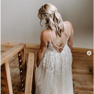 Elegnant mermaid lace wedding dresses bridal gowns