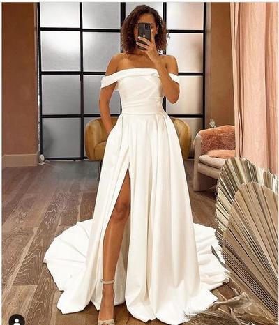 Simple Strapless Wedding Dresses Bridal Gowns