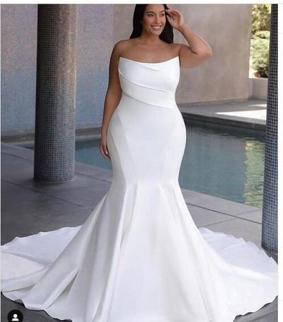 Simple Mermaid Wedding Dresses Bridal Gowns