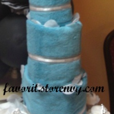 Wedding towel cake