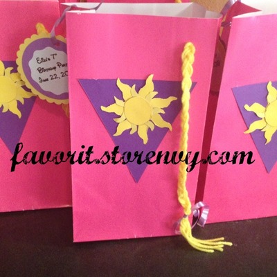 Rapunzel party favor bags (12)