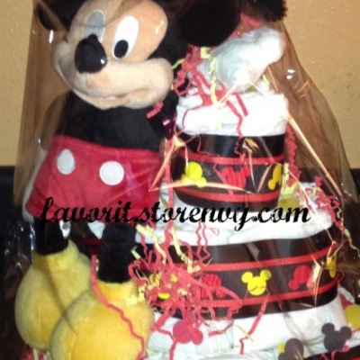 Mickey mouse diaper cake - Thumbnail 3