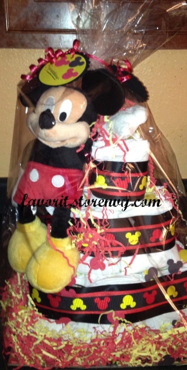 Mickey Mouse Diaper Cake