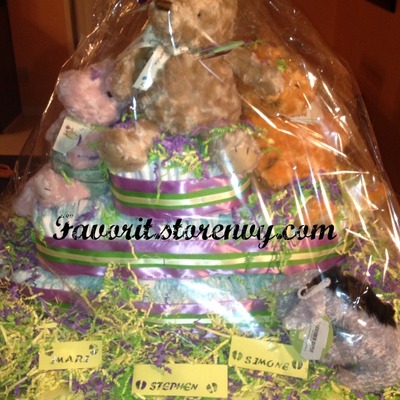 Classic pooh diaper cake - Thumbnail 3