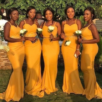 Spagehtti straps bridesmaid dresses - Thumbnail 3