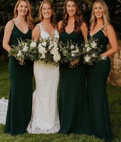 Spaghetti Straps Bridesmaid Dresses
