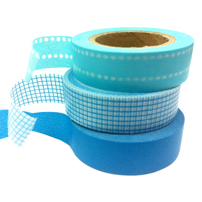 Washi tape basic set: blue - Thumbnail 4