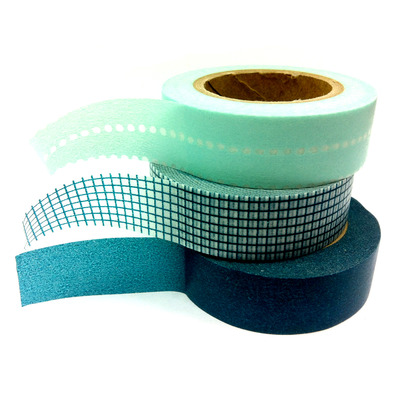 Washi Tape Basic Set: Teal