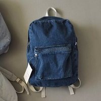 Vintage Denim Travel Backpack - Thumbnail 2