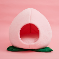 Cute Pink Peach Cat Dog Pets House Bed - Thumbnail 6