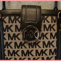 Michael Kors Westbury Shopper Black/Beige Purse - Thumbnail 2