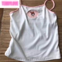 Cute Japanese Anime Love Heart Embroidery Cartoon Tank Top  - Thumbnail 3