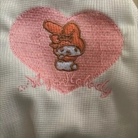 Cute Japanese Anime Love Heart Embroidery Cartoon Tank Top  - Thumbnail 6
