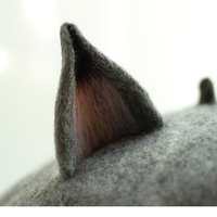 Cute Wool Fox Ears Beret Hat - Thumbnail 4