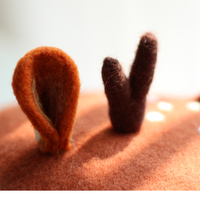 Cute Wool Deer Ears Beret Hat - Thumbnail 5