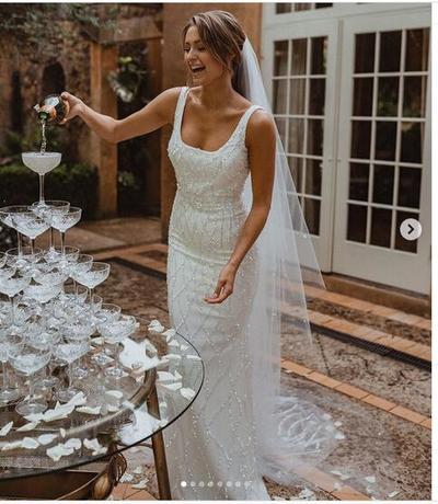 Sparkle Meriad Bling Beaded Wedding Dresses Bridal Gowns