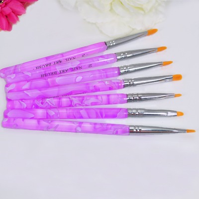 7 piece acrylic nail brush set