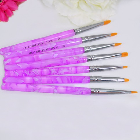 7 Piece Acrylic Nail Brush Set
