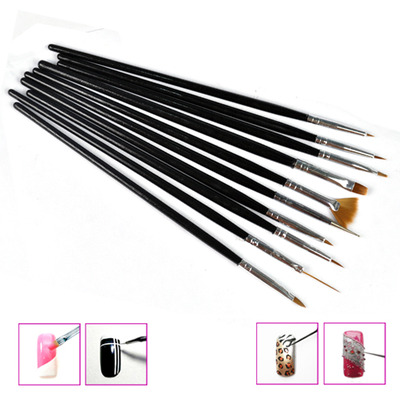 10 piece nail art brush set