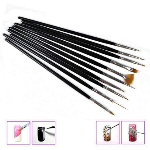 10 Piece Nail Art Brush Set