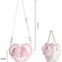 Lovely Pearl Decorated Heart Bag-4