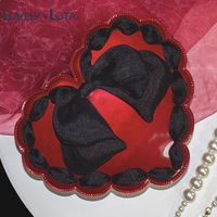 Lovely Pearl Decorated Heart Bag - Thumbnail 6