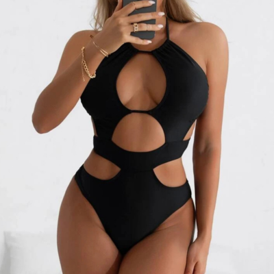 Women'S Sexy Backless One-Piece Swimsuit