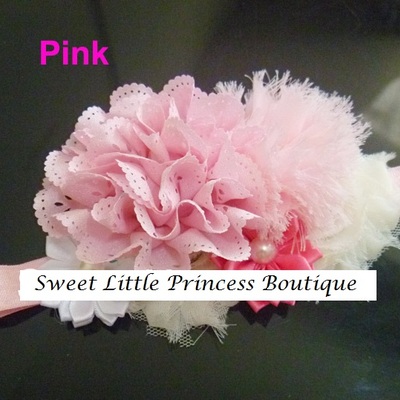 Lace flower headband