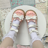 Japanese Harajuku Princess Cute Student Girl Doll Two Bow Cat Ears Leather Shoes - Thumbnail 2