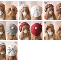 Doll Bow Autumn Plaid Beret Hat - Thumbnail 7