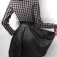 V-Neck Long Sleeve Zipper Pocket Dress - Thumbnail 3