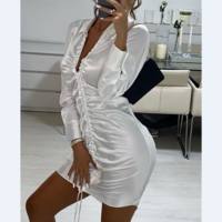 Fashion Sexy Long Sleeve Dress - Thumbnail 2