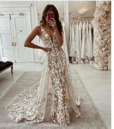 Unique Mermaid Wedding Dresses Boho Simple Bridal Gowns