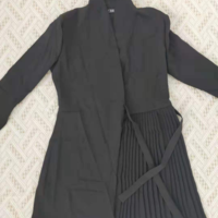 Solid Color Sexy Long Sleeve Dress - Thumbnail 6