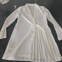 Solid Color Sexy Long Sleeve Dress - Thumbnail 4