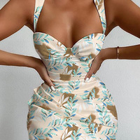 Slim Irregular Sexy Temperament Split Dress - Thumbnail 2