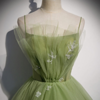 Elegant Oliver Green Long Prom Dress Formal Dress - Thumbnail 2