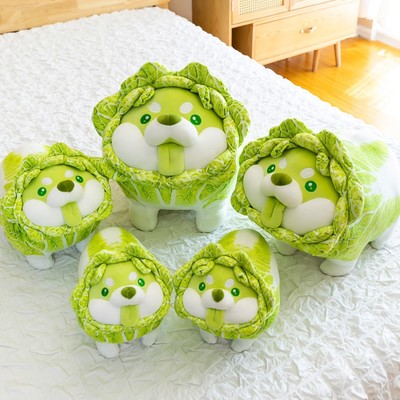 Adorable cabbage dog plush toys 
