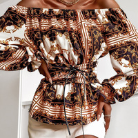 Sexy Printed Long Sleeve T-shirt - Thumbnail 2