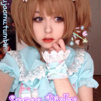 {free ship}  Sword Art Online Silica Brown Wig SP130160 - Thumbnail 1