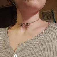 Free Shipping-DOUBLE MOON NECKLACE - Thumbnail 1