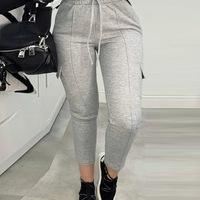 Solid Color Casual Pants - Thumbnail 1