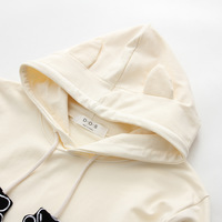  Harajuku  Big cat face  hit color hoodie - Thumbnail 3