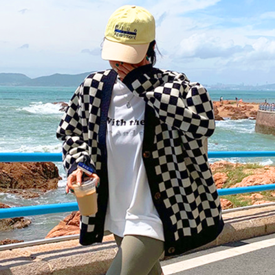 Checkerboard cardigan  - Thumbnail 5