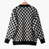 CHECKERBOARD CARDIGAN  - Thumbnail 3