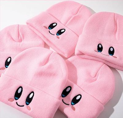 Cute Eyes Embroidered Beanie Hat 